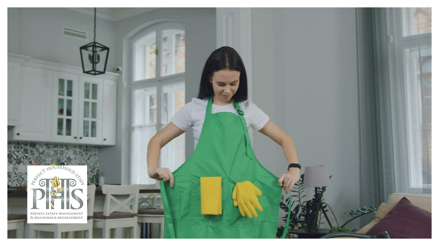 Skilled housekeeper cook organising a spotless kitchen and preparing fresh ingredients for housekeeper cook jobs Orpington