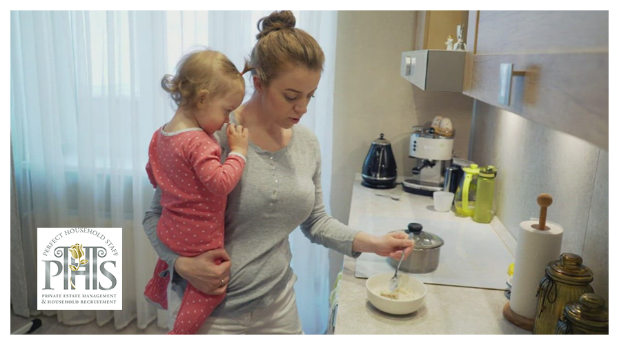 Professional housekeeper nanny performing childcare duties  – find housekeeper nanny jobs in Skenfrith