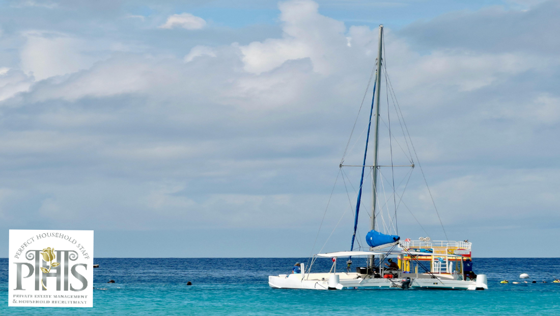 Experienced yacht captain managing crew on a Spanish superyacht, showcasing skills for yacht captain jobs in Spain